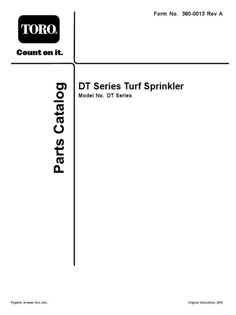 Catalogo de Aspersores Toro | PDF | Technology & Engineering