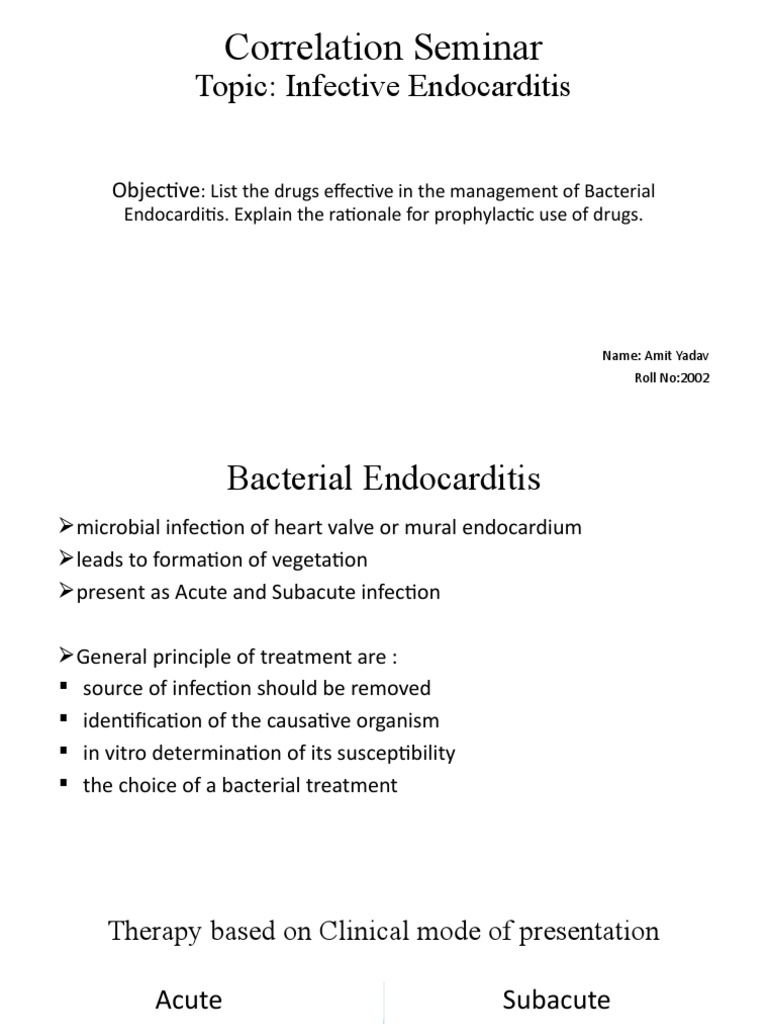Drugs For Bacterial Endocarditis PDF