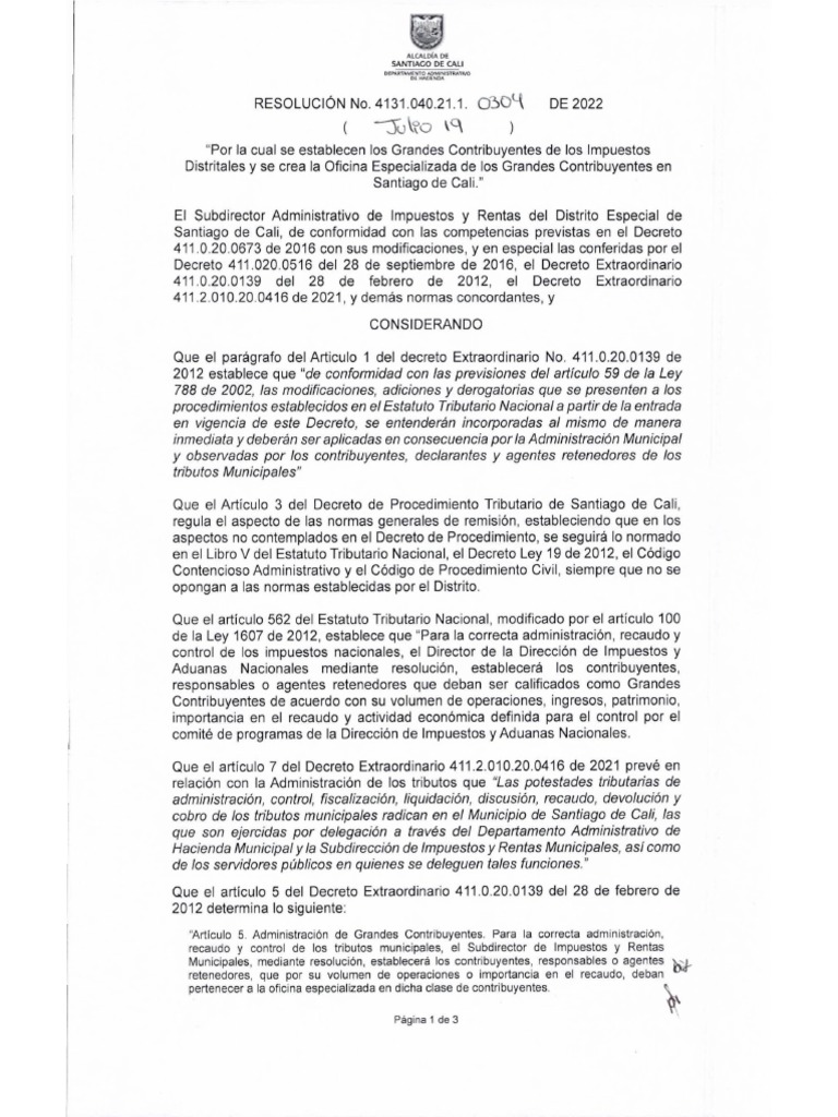 Resolucion Grandes Contribuyentes PDF