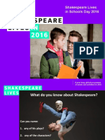 Shakespeare Lives in Schools Primary Assembly Powerpoint Final 2 0