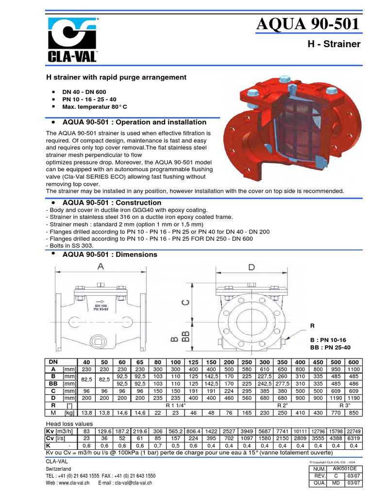 H Type Strainer Standard PDF