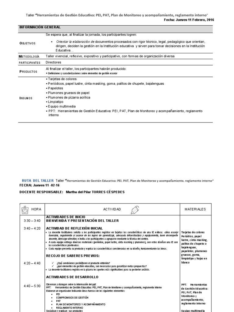 ruta metodológica | PDF | Aprendizaje | Modificación de comportamiento