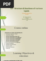 L8 - Structure Functions of Various Lipids