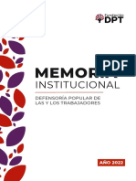 Memoria 2022 Fundación DPT