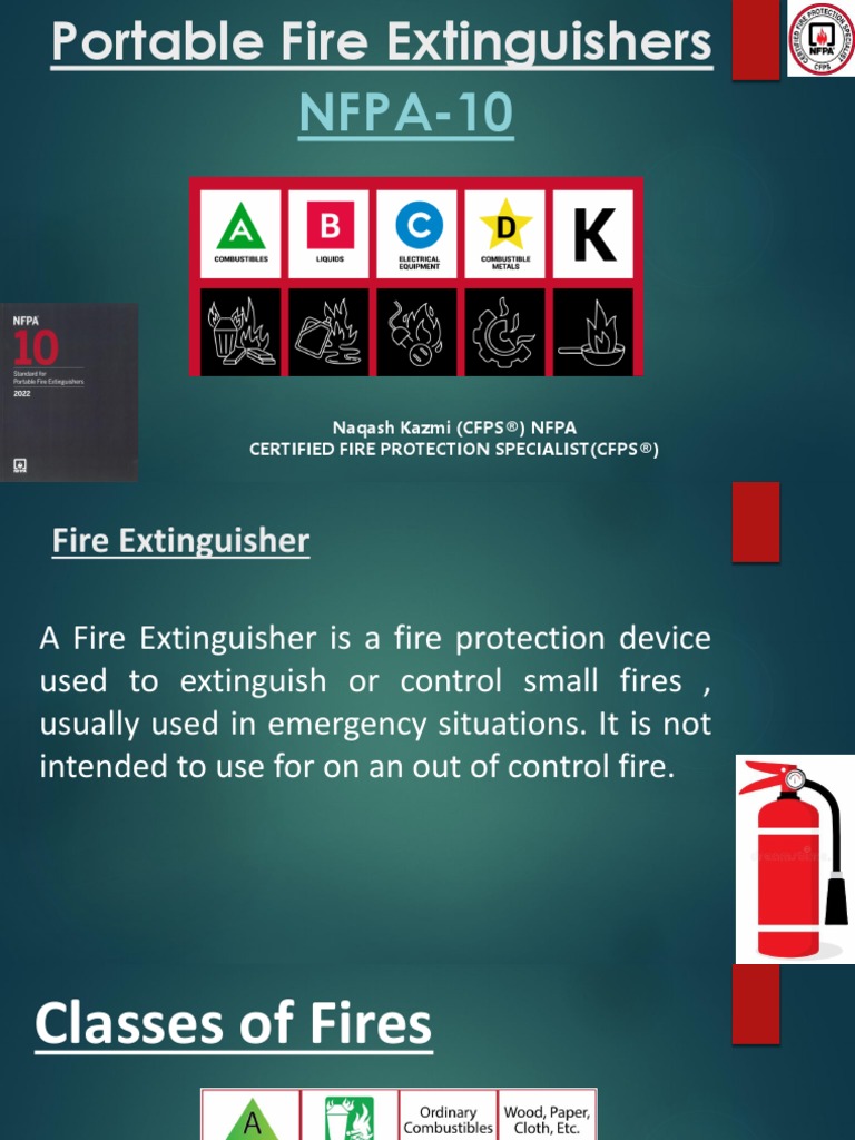 NFPA10 Portable Fire Extinguisher PDF