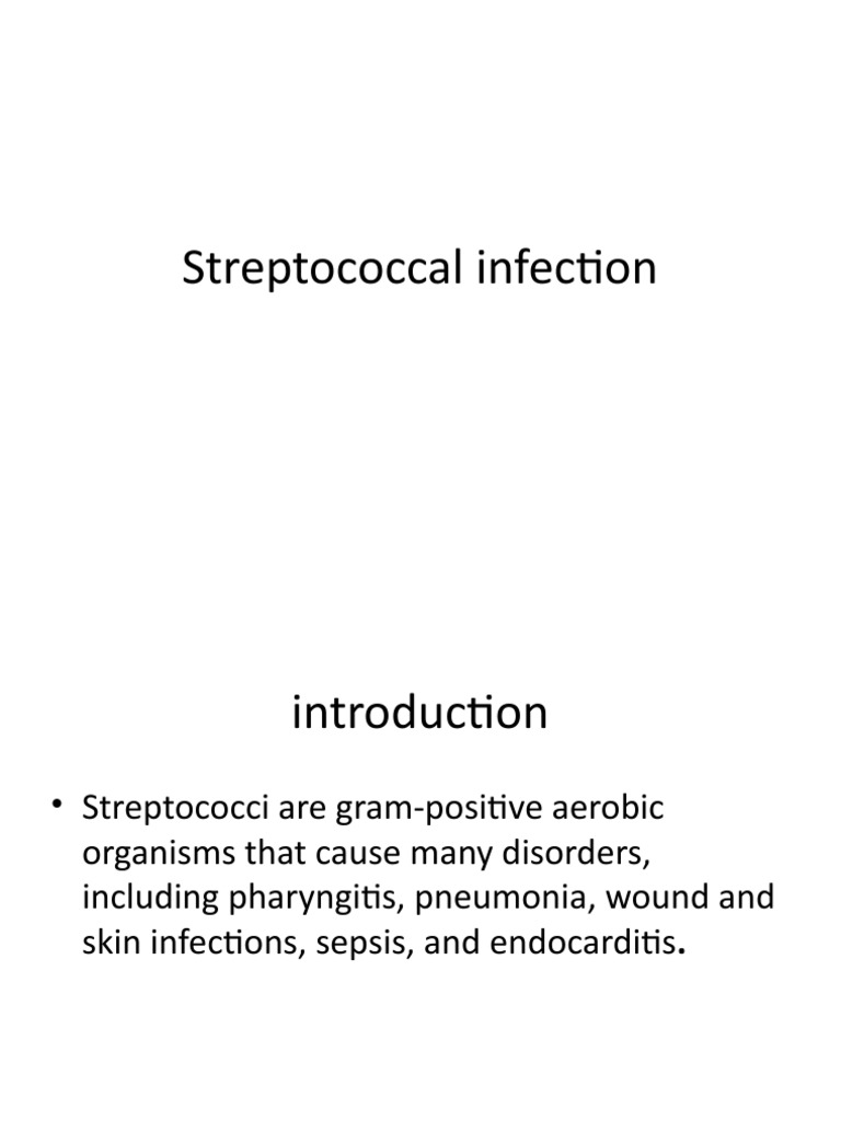 Overview of Streptococcal Infections | PDF | Streptococcus | Diseases ...