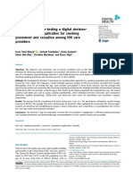 Developing and Pre-Testing A Digital De... and Cessation Among HIV Care Providers