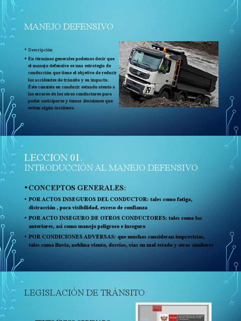 Manejo Defensivo | PDF | Seguridad vial | Camión