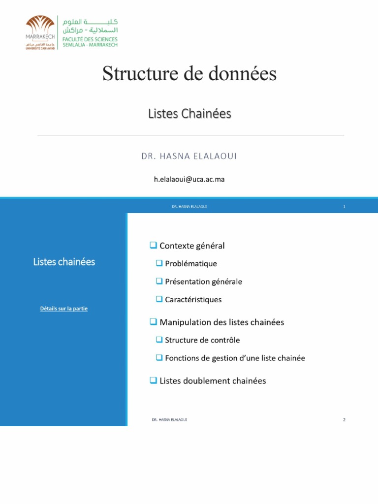 Chapitre 4 - Liste Chainée | PDF