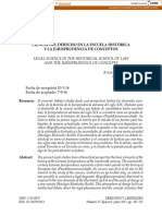 Ciencia Del Derecho en La Escuela Histórica Y La Jurisprudencia de Conceptos