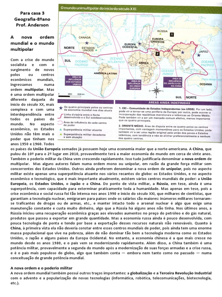 A Nova Ordem Mundial e o Mundo Multipolar | PDF