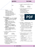 Evaluación Diagnóstica 4to Grado Removed