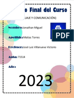 Proyecto Final (Lenguaje y Comunicacion)