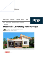 Minimalist One Storey House Design - Amazing Architecture Magazine