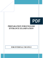 English Entrance Exam ebook