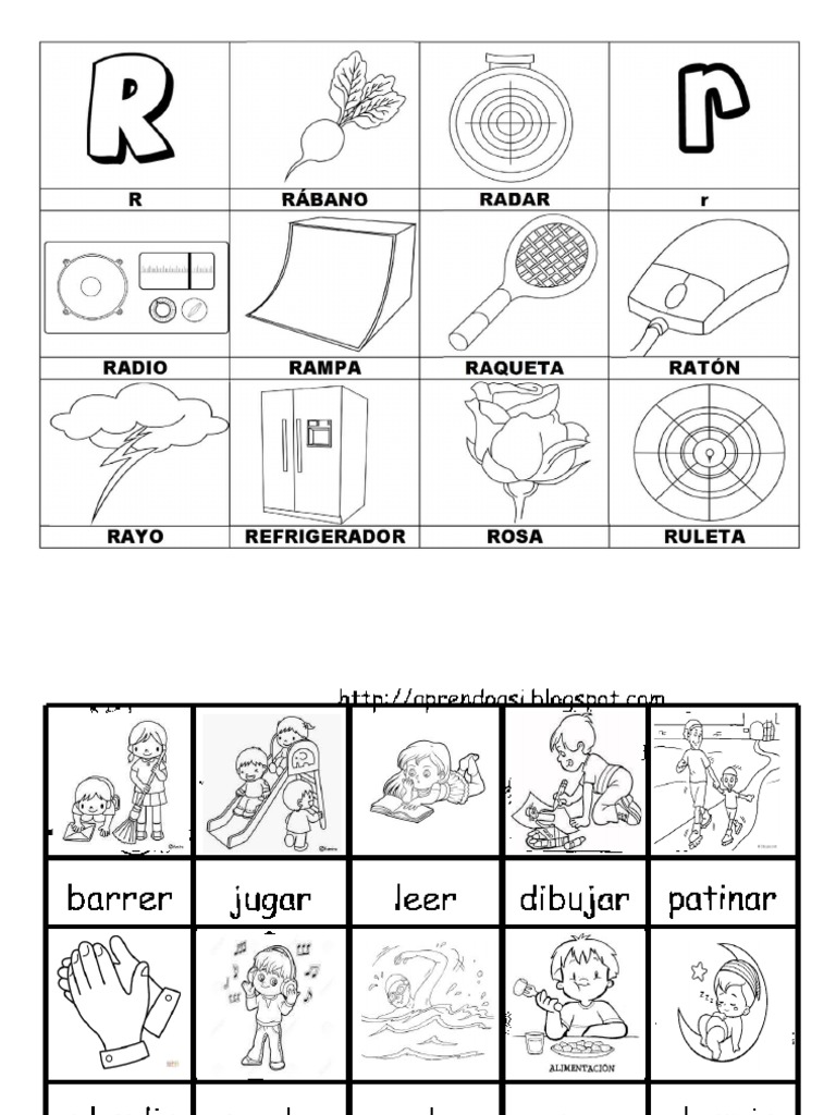 Palabras Con R en Blanco | PDF