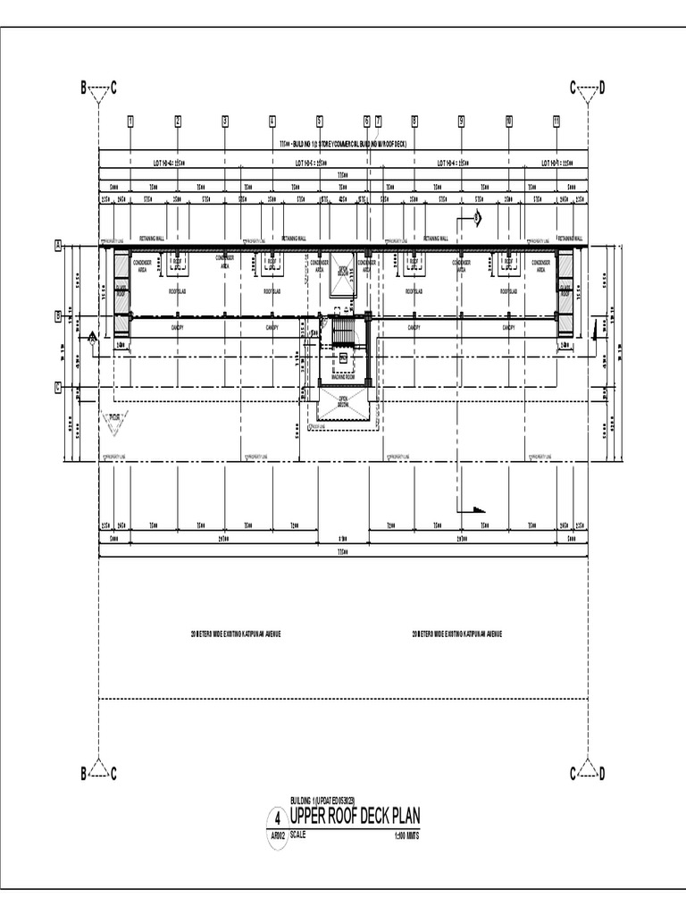 4 B1 Upper Roof Deck Plan | PDF | Architectural Elements | Building