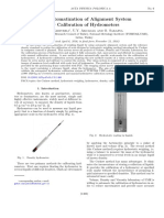 The Automatization of Alignment System For Calibration of Hydrometers