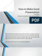 How To Make Good Presentation