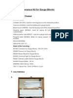 Maintenance Kit For Gauge Blocks
