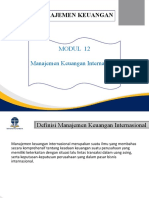 Manajemen Keuangan Modul 12