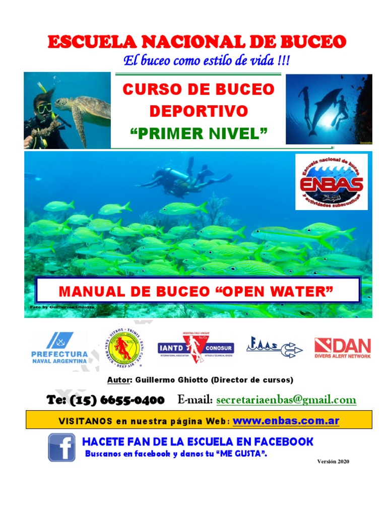 Manual de Buceo y Seguridad ENBAS | PDF | Buceo bajo el agua | Flotabilidad