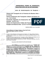 Nota Ante Ministerios de Transporte AMBA 