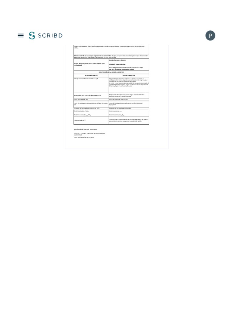 Rap5 Ev 03 Propuesta Escrita De Acciones Preventivas Y Correctivas