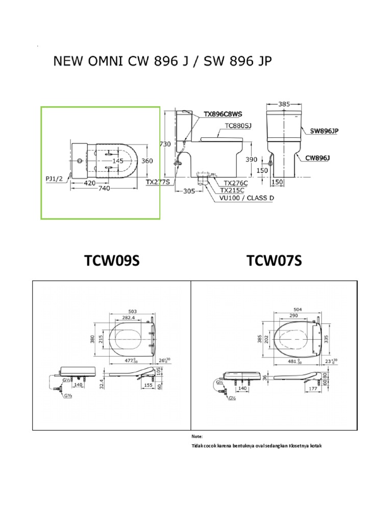 Perbandingan TCW07S Vs TCW09S | PDF