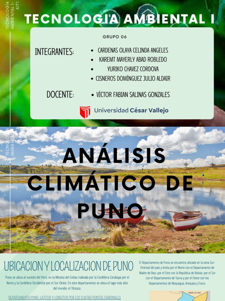 Análisis Climático de Puno | PDF | Clima | Andes