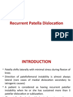 Recurrent Patella Dislocation