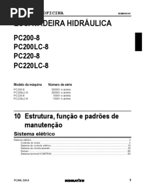 Manual de Manutenção PC200-8 e PC220-8 | PDF