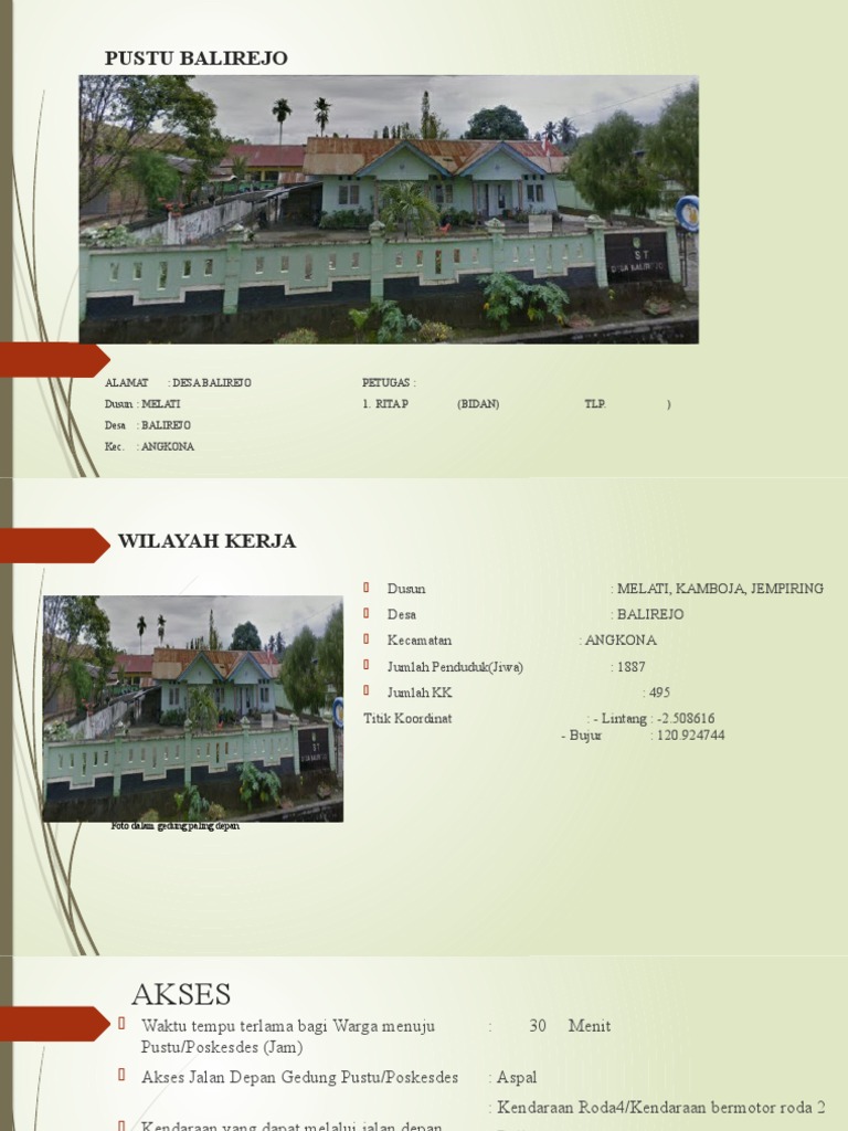 Pustu Balirejo: Layanan Kesehatan Desa | PDF