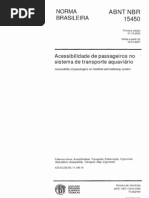 NBR 15450 - Acessibilidade de passageiros no sistema de transporte aquaviário
