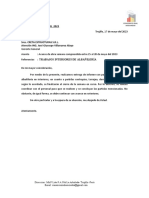 Carta Nº01 - Entrega de Informe Partidas Pendientes Albañilería en Interiores
