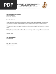 Solicitation Letter For Food