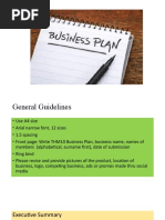 Business Plan Outline