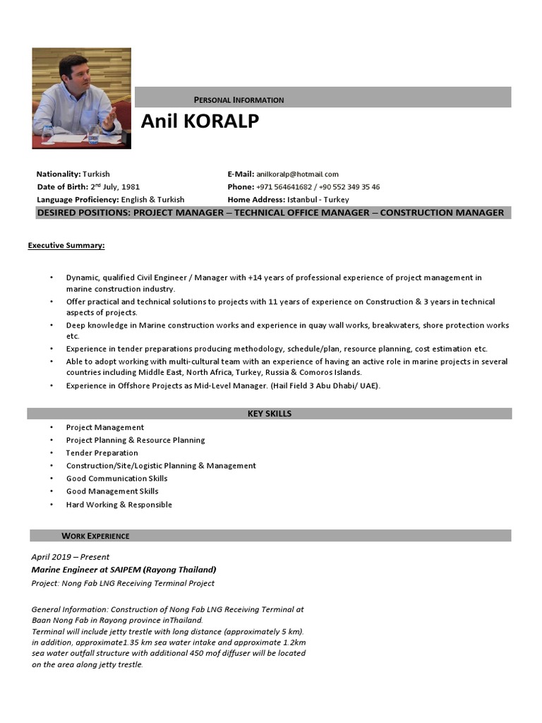 Marine CV | PDF