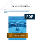 Test Bank For Corporate Finance A Focused Approach 6th Edition Michael C Ehrhardt Eugene F Brigham