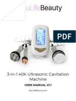 3-In-1 40K Ultrasonic Cavitaton Machine User Manual