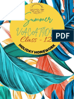 Class 12 First Week Holiday Holiday Homework