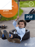 Physical Activity in The Early Years