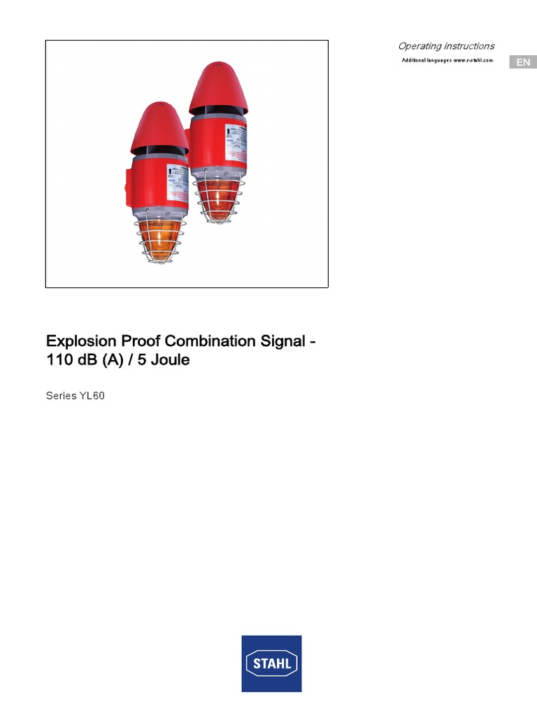 YL60 Explosion Proof Signal Instructions | PDF | Electrical Connector ...