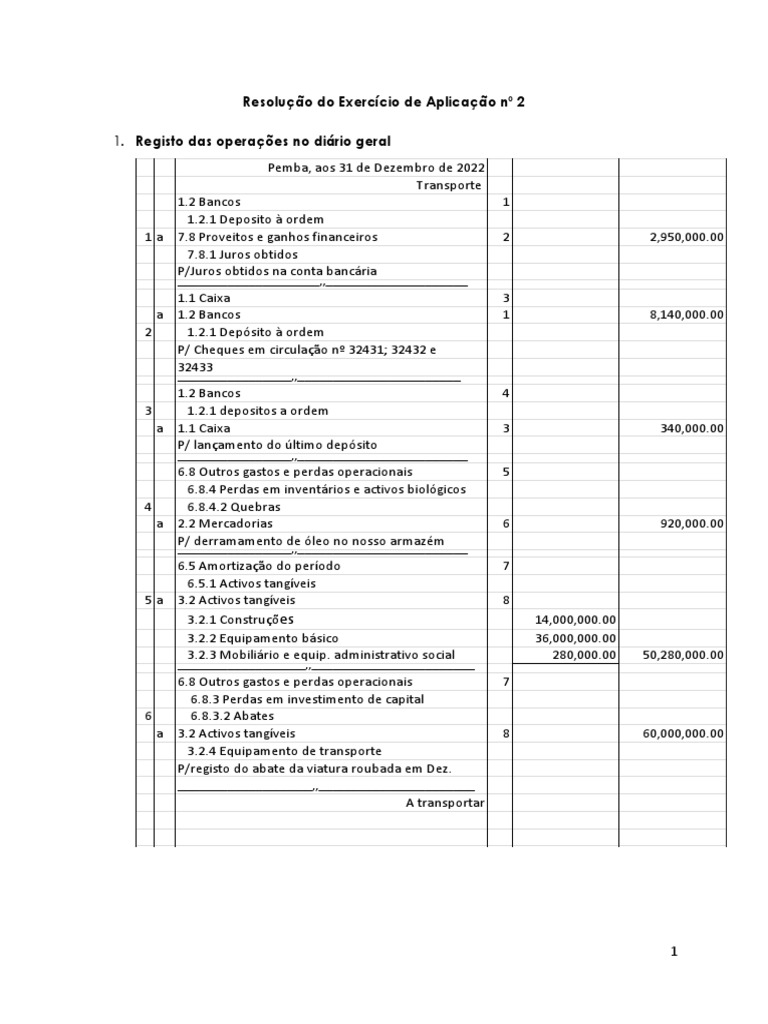 Balancete da Sociedade do Norte, Lda 2022 | PDF | Serviços financeiros ...