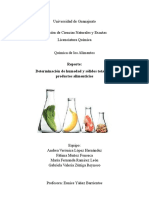 Determinación de Humedad y Sólidos Totales de Productos Alimenticios - QAlimentos