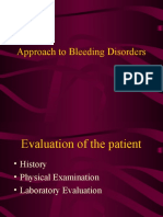 Approach To Bleeding Disorders