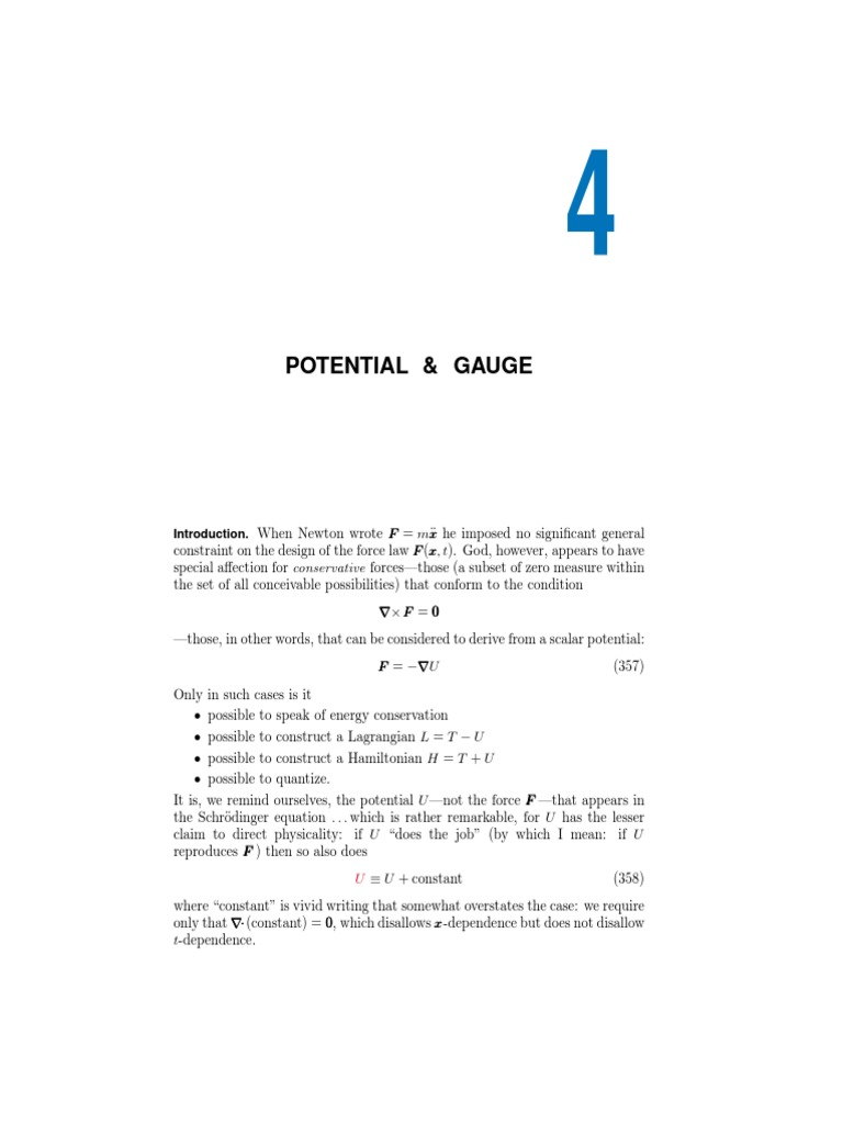 Chapter 4 Potential & Gauge PDF