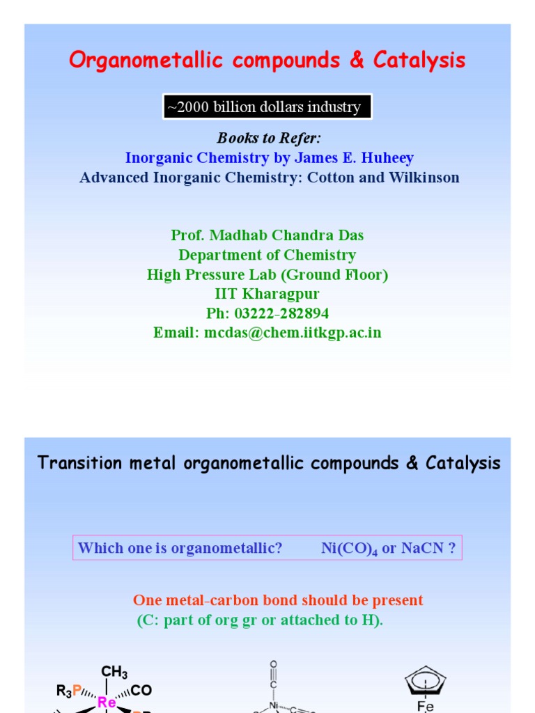 Chemistry PDF Catalysis Organometallic Chemistry