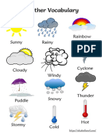 Weather Vocabulary and Worksheets For Grade 1 2