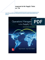 Test Bank For Operationa Management in The Supply Chain Decisions Cases 7th Edition Roger Schroeder M Johnny Rungtusanatham Susan Goldstein